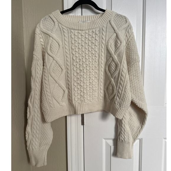 3.1 Phillip Lim Cream Cable Knit Sweater - Picture 3 of 8